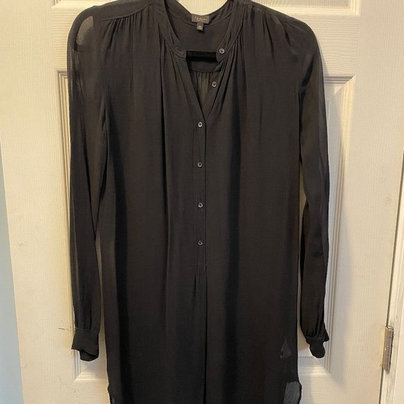 Vintage Babaton Silk Georgette Dress - Picture 1 of 3